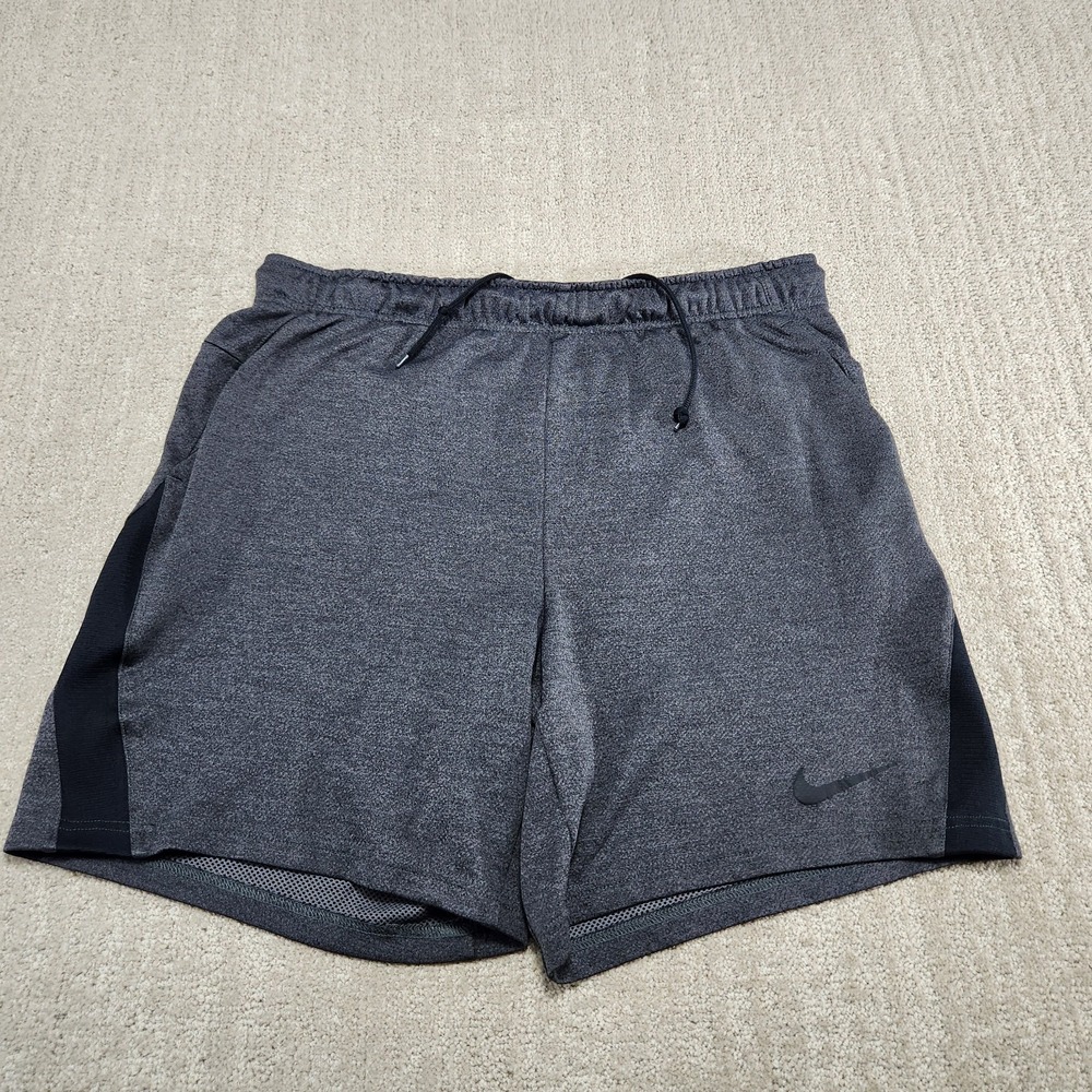Nike Dry‎ Training Shorts Men XL Performance Dri Fit Running Gray Athleisure 7"